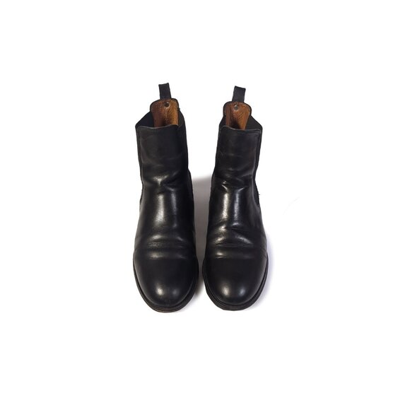 Vintage FRYE Melissa Chelsea Black Leather Ankle Boots Size 8 - Picture 4 of 11